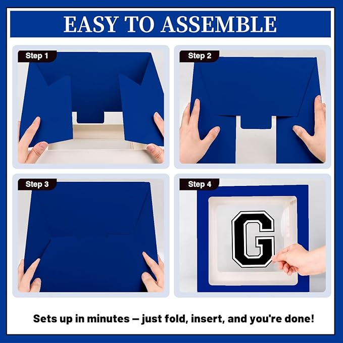2026 Graduation Decorations, Blue Graduation Decorations 2026 Arch Kit Boxes With Letters 2026 Grad for Middle School High School College ect.