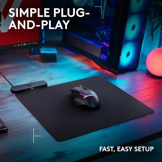 Logitech G502 X Plus Lightspeed Wireless Gaming Mouse + Powerplay 2 Wireless Charging Mouse Pad Bundle - White