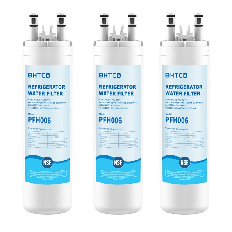 Water Filter for Frigidaire Refrigerator FFSS2615TS, FFSS2615TE, FFSS2615TP, LFSS2612TE, LFSS2612TF, FFHS2611PF, FFHS2611LW, FFSS2625TS, FFHS2622MS, FFSS2315TS, LFSS2612TP fridge Replacement Filter.
