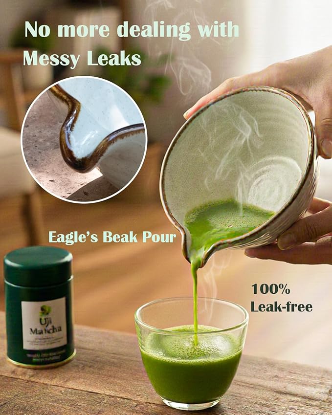 Zzlright Matcha Whisk Set,Matcha Set,Matcha Kit,Matcha Bowl with Spout,Scoop,Sifter,Bamboo Whisk,Chasen Holder,Mothers Day Gifts for Mom Women her Grifend,Gifts for Christmas