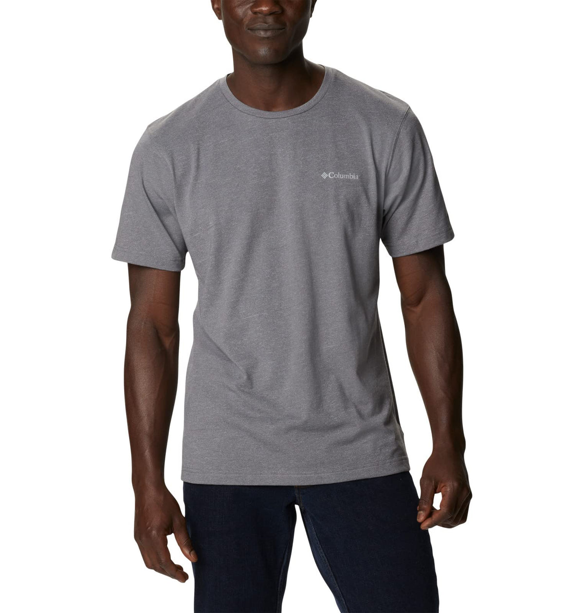 Columbia Mens Thistletown Hills Short Sleeve T-Shirt, City Grey Heather, X-Large Tall