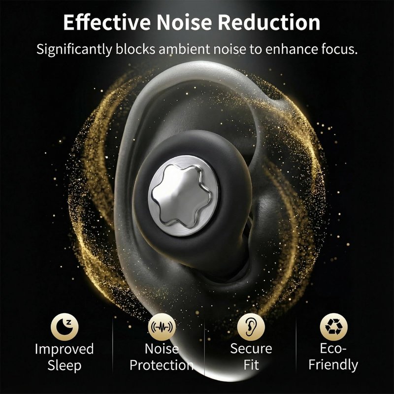 Ear Plugs for Sleeping 45DB Noise Cancelling: Ultra-Comfy Reusable Noise-Reducing Earplugs for Sleeping & Travel & Work Hearing Protection Earbuds with 8 Tips(XS,S, M, L Size)