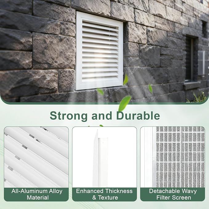 18" X 18" Aluminum Gable Vent