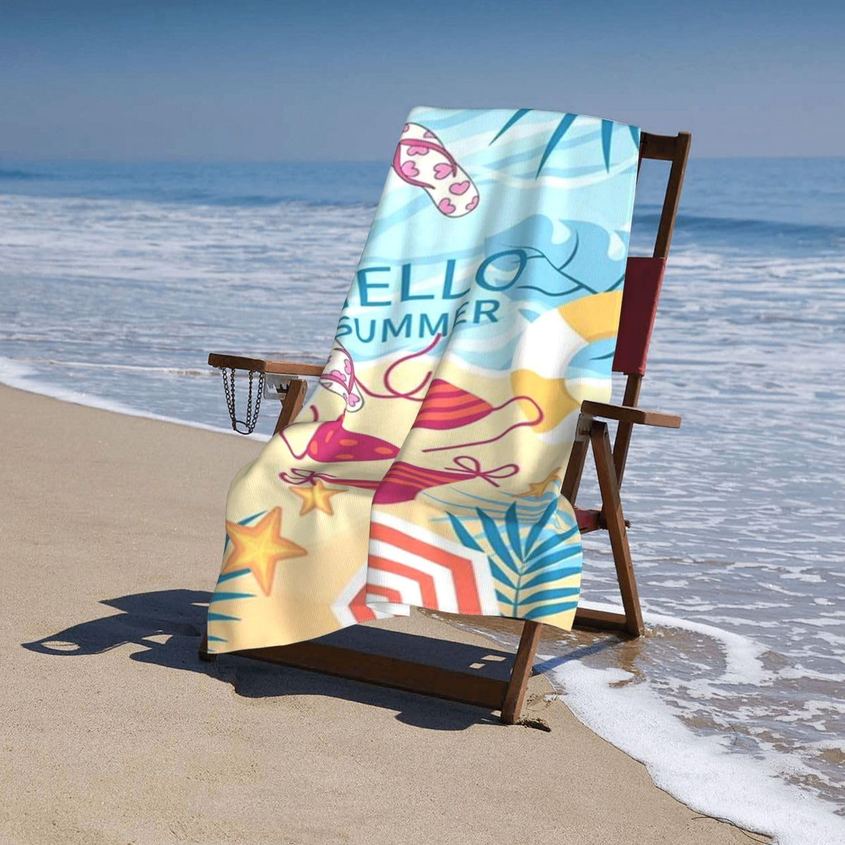 LMKLOP Cute Beach Towel for Women/Adults, Personalized Microfiber Beach Towels Bulk, Quick Dry Beach Towel for Pool, Lightweight Bath Towels Oversized Clearance 30"x 60"