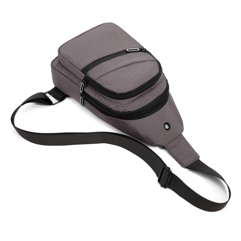AOSTIHOT Crossbody Small Sling Backpack Sling Bag for Women, Chest Bag Daypack Crossbody for Travel Sport Running Hiking Grey