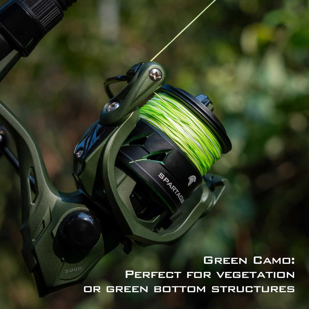 KastKing Superpower Braided Fishing Line,40LB,300+27 Yds,Grass Camo,4X