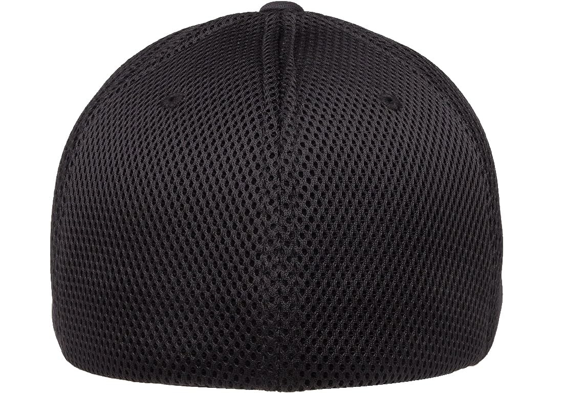 The Hat Pros Flexfit 6533 Ultrafibre & Airmesh Lightweight Stretch-Fitted Cap (Black, L/XL)