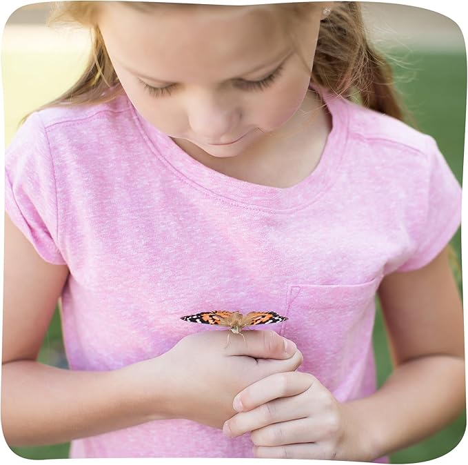Insect Lore Raise and Release Butterfly Garden Kit – Caterpillar Habitat with redeemable Voucher – STEM-accredited Butterfly Growing Kit for Kids, Classrooms, and Homeschool Learning