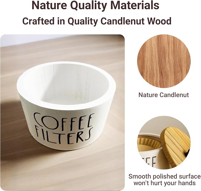 Wooden Coffee Filter Holder