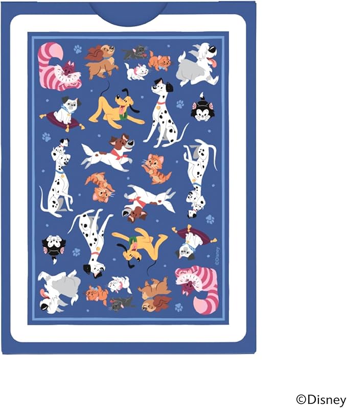 Bicycle Disney Cats and Dogs Inspired Playing Cards, Featuring Lady and The Tramp, Chesire Cat, 101 Dalmations, Yzma, and More!