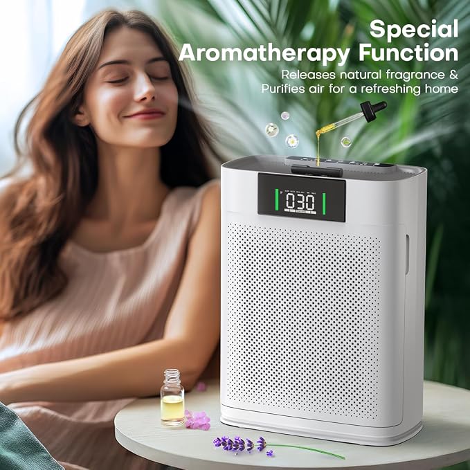 Air Purifier for Large Room up to 2300 Sq Ft, Honeyuan Air Purifiers for Pets