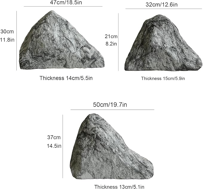 Outdoor Fake Rock Cover Realistic Lightweight Fiberglass Artificial Landscape