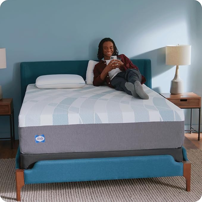 Sealy Dreamlife 14” Hybrid Mattress-in-a-Box, Twin XL, SealyComfort Gel Memory Foam, SealyResponsive Encased Coils, Machine Washable Cover