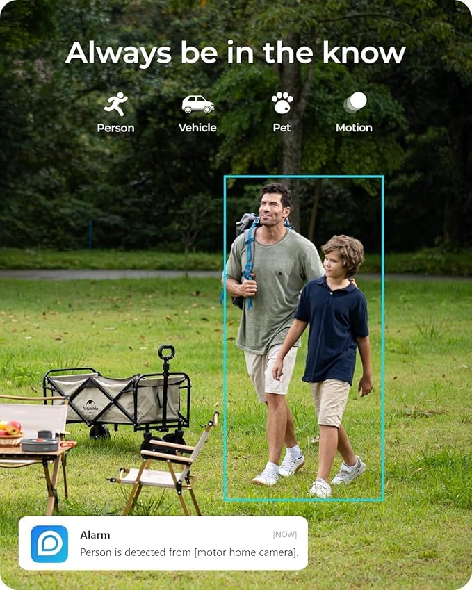 REOLINK 2K 5MP 4G LTE Cellular Security Camera Outdoor +128GB SD Card - 4Pack, 360° Pan-Tilt, Sim Card Included, Wireless Solar Powered, Color Night Vision, Smart AI Detection, Go PT Plus+Solar Panel