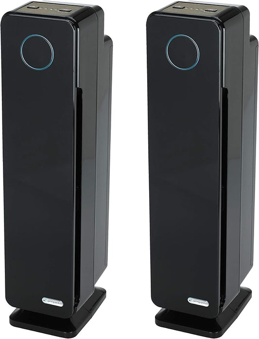 Germ Guardian True HEPA Filter Air Purifier with UV Light Sanitizer, Eliminates Germs, Filters Allergies, Pollen, Smoke, Dust, Pet Dander,Mold,Odors,Quiet 28in 3-in-1 Air Purifier for Home AC5300B2PK