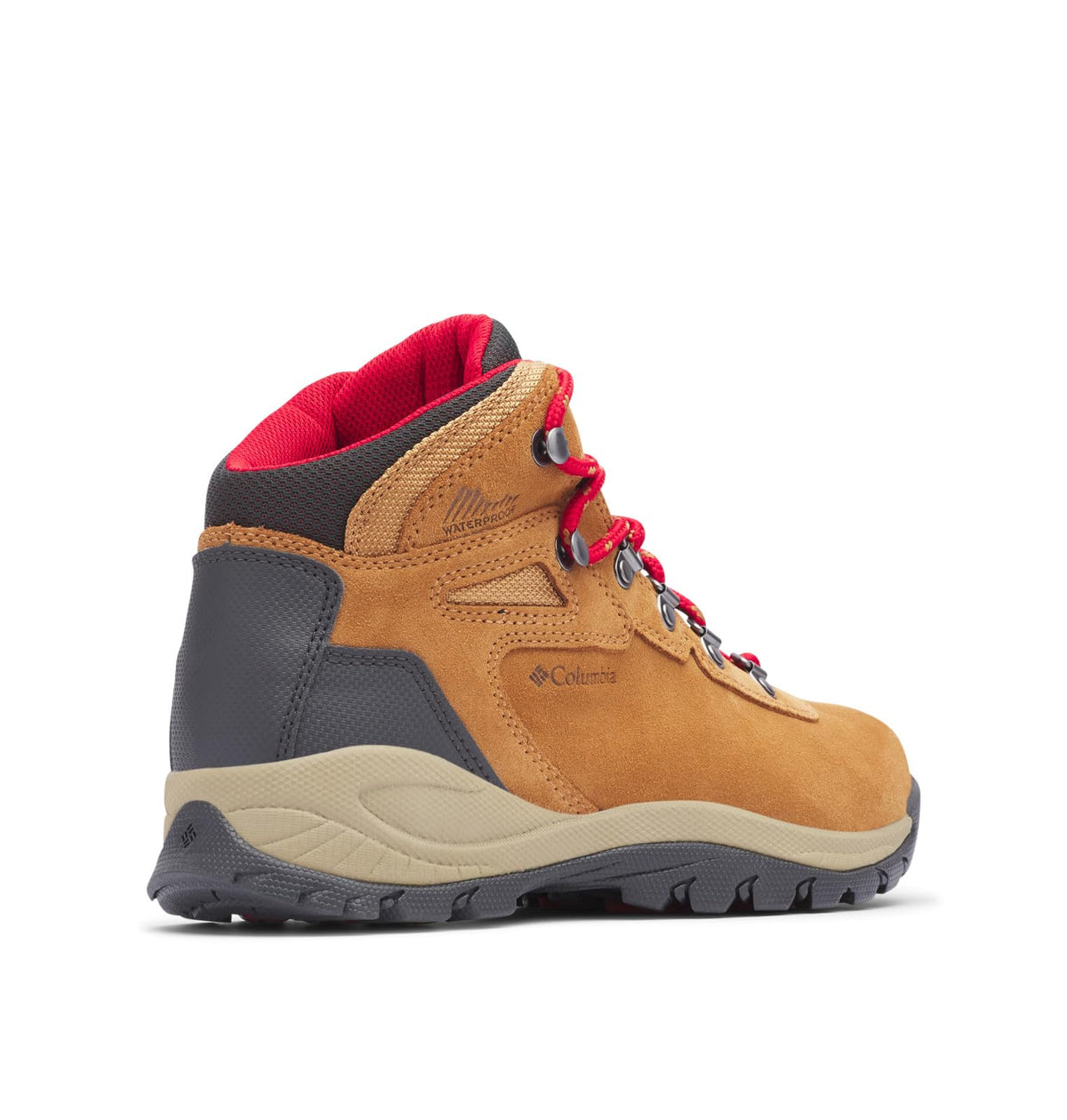 Columbia Women's Newton Ridge Plus Waterproof Amped, 2024 Elk/Mountain Red, 7.5