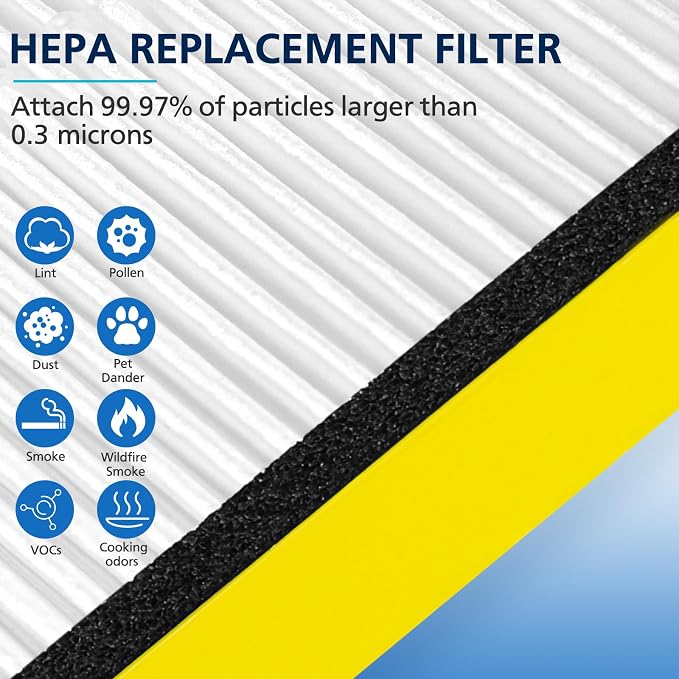 4 PACK FLT4825 HEPA Filter B Replacement