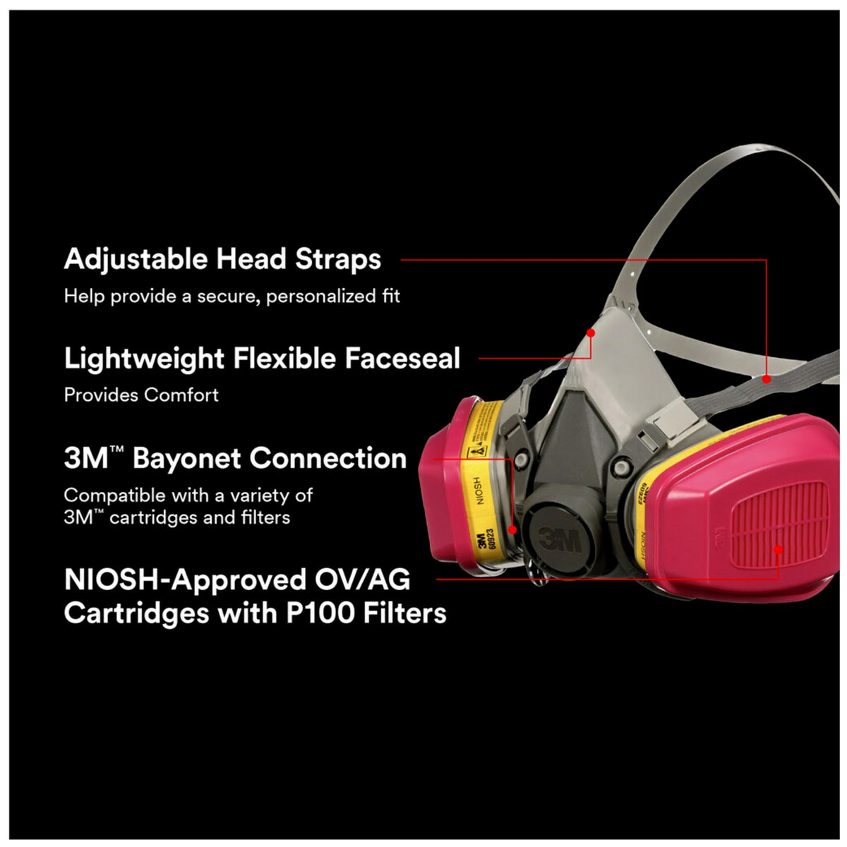 3M Professional Multi-Purpose Drop Down Respirator