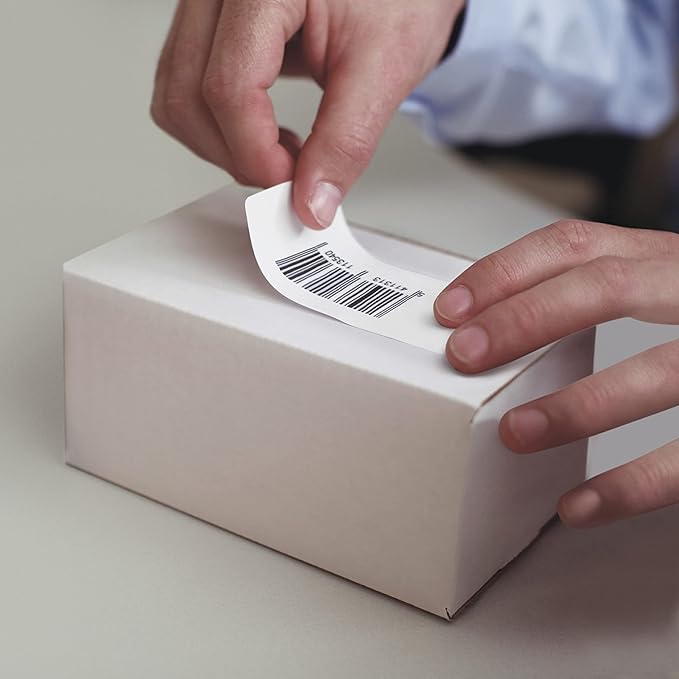 DYMO Authentic LW File Barcode Labels for LabelWriter Label Printers, White, 3/4" x 2-1/2", 1 Roll of 450