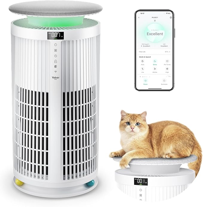 Large Air Purifiers for Home Large Room up to 4200ft², Yaber HEPA Air Purifier
