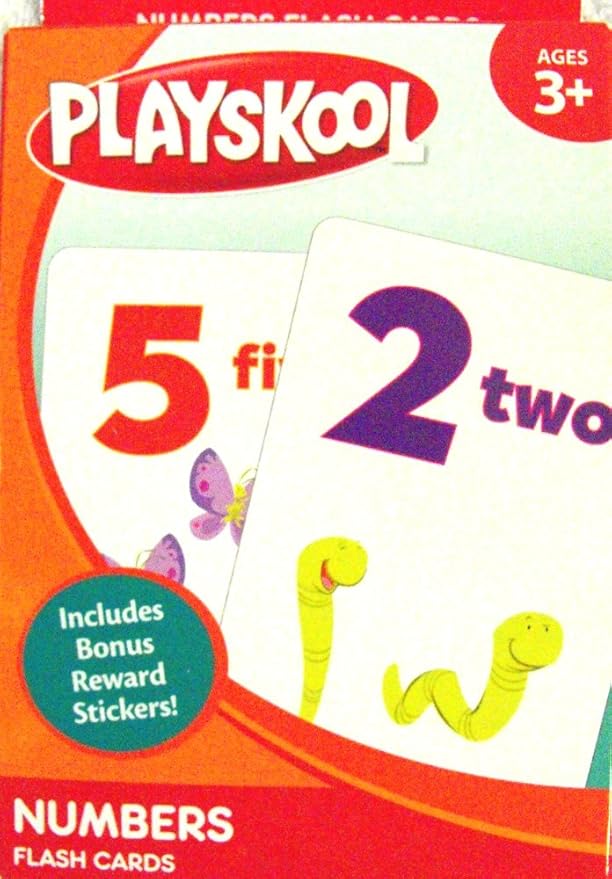 PLAYSKOOL Colors & Shapes and Numbers Flash Cards (2 Sets) 36 Cards per Set