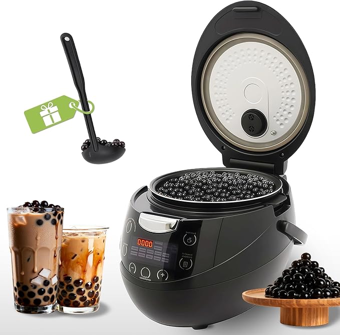 YIRCELOM 6L Boba Cooker Commercial, Automatic Boba Maker Machine