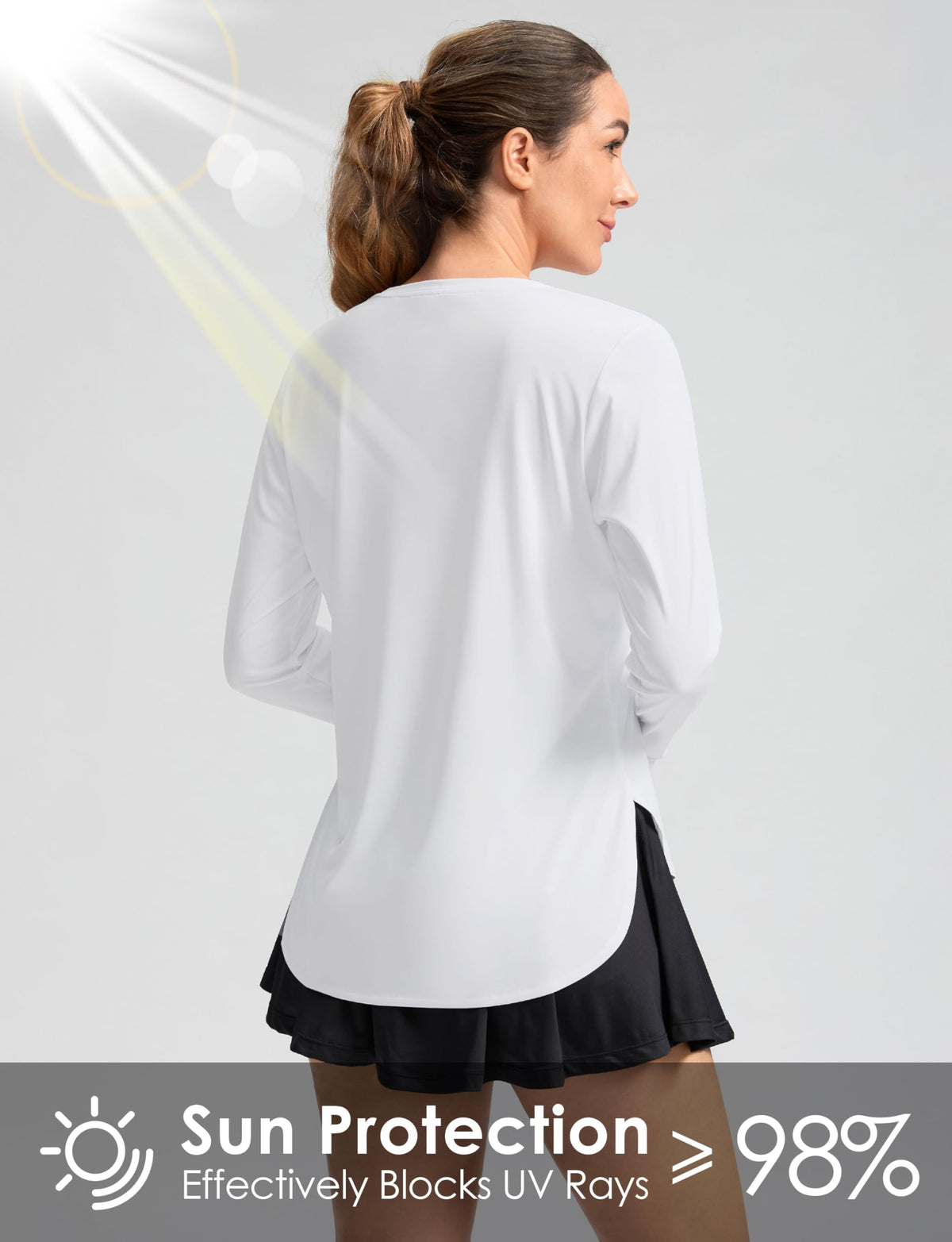 Women's Sun Shirts UPF 50+ Long Sleeve UV Protection Shirt Lightweight Quick Dry Workout Hiking Tops for Women(Lemon Yellow,XXL)