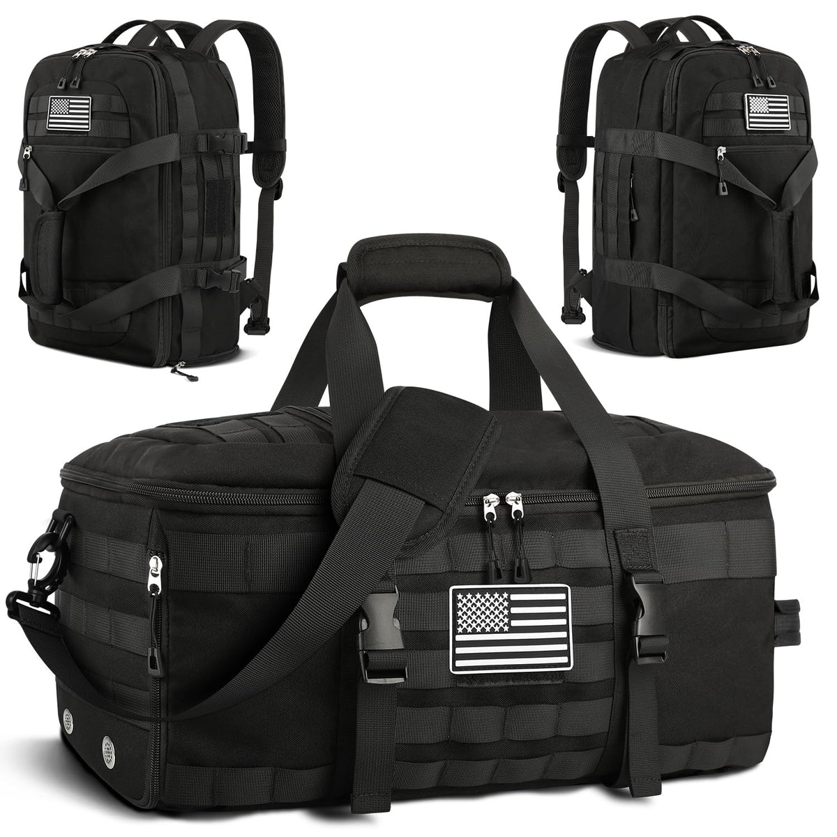 Gym Bags for Men, Large Tactical Duffle Bag with Shoe Compartment