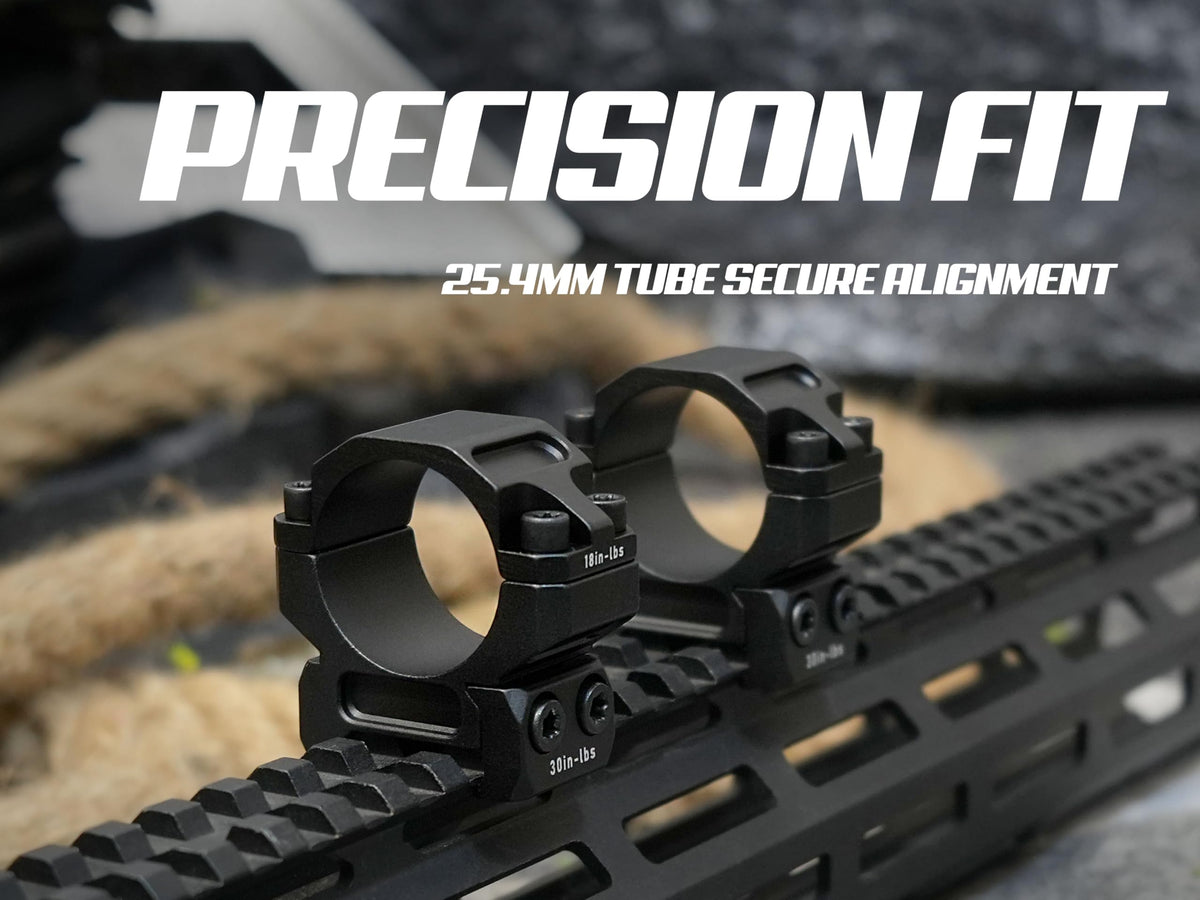 Triton ZeroShift High Performance Series Scope Rings (1 in, 0.80" Center Height)