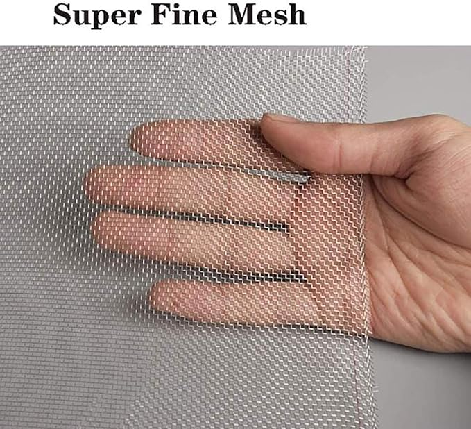 KISKIS 304 Stainless Steel Woven Wire Mesh, Wire Mesh Window Screen Mesh