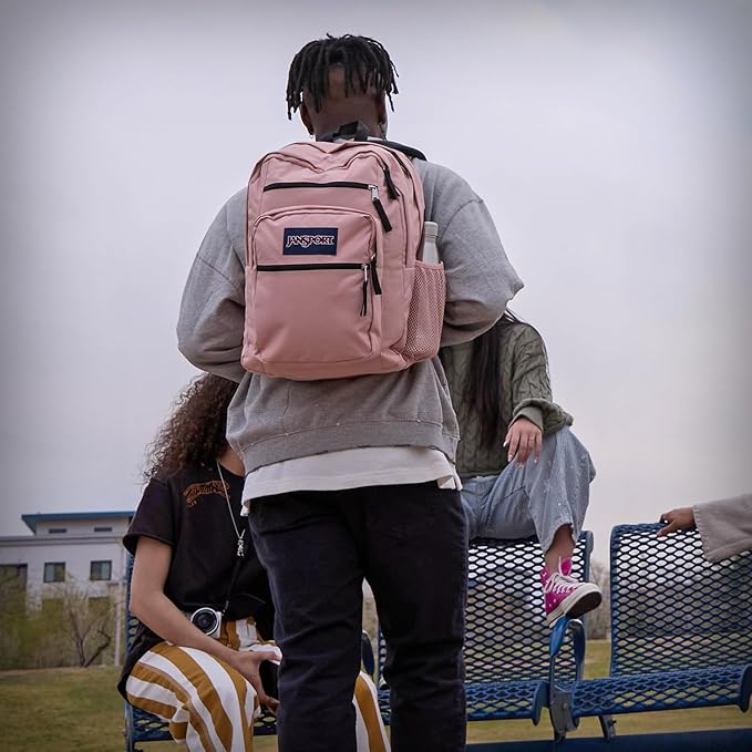 JanSport Laptop Backpack - Computer Bag with 2 Compartments, Ergonomic Shoulder Straps, 15” Laptop Sleeve, Haul Handle - Hiblisscus