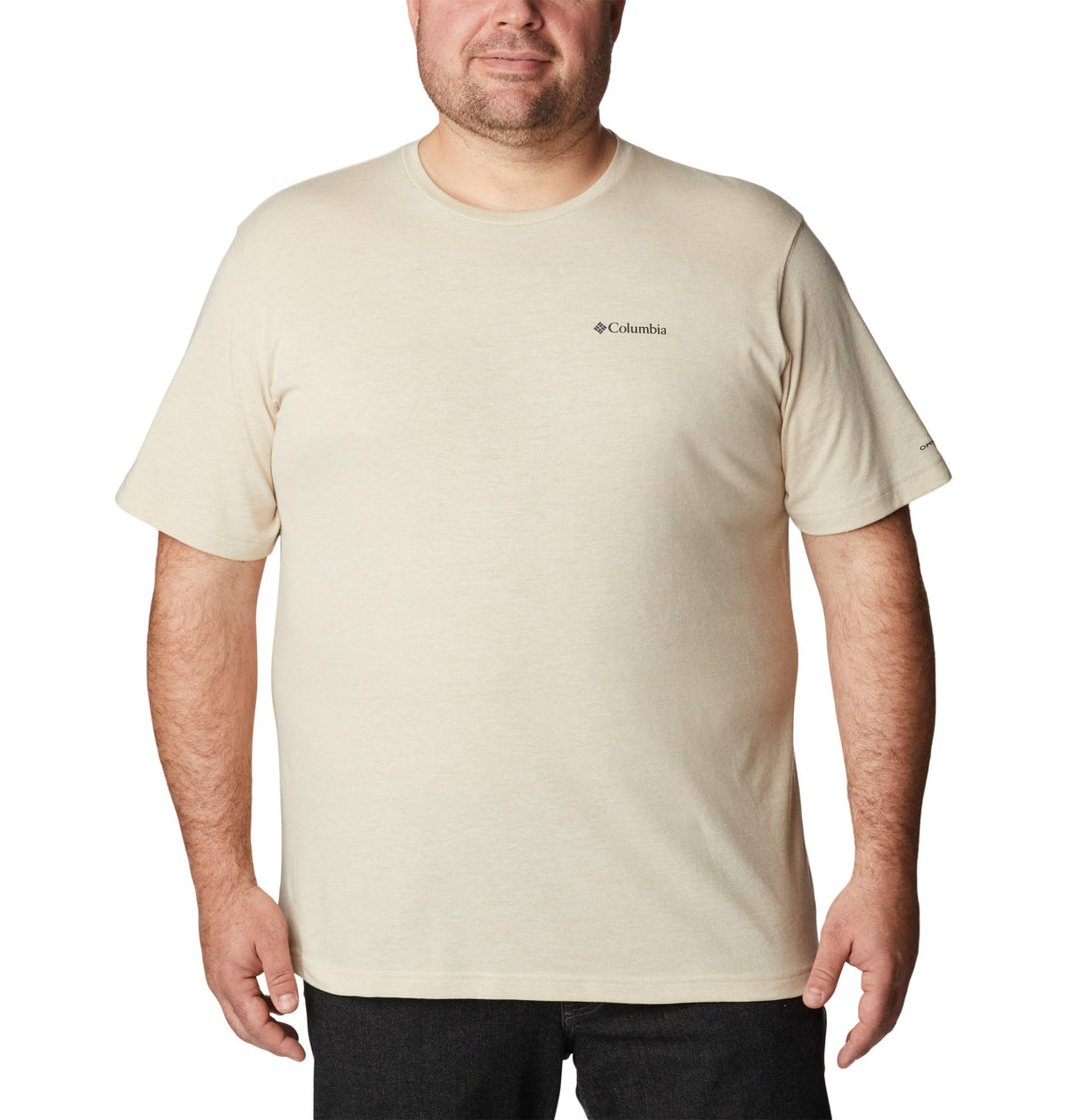 Columbia Men's Thistletown Hills Short Sleeve T-Shirt, Ancient Fossil Heather, 2X