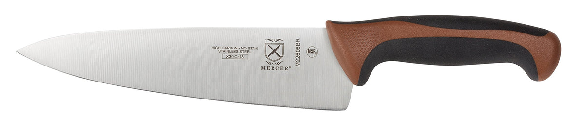 Mercer Culinary Millennia Colors 7-Inch Granton Edge Santoku Knife, Green