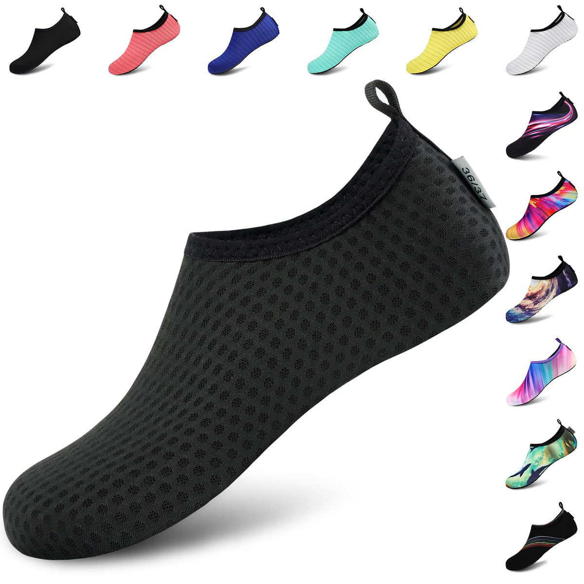 VIFUUR Water Sports Unisex Shoes Black Xue - 13.5 W US / 12 M US (46)