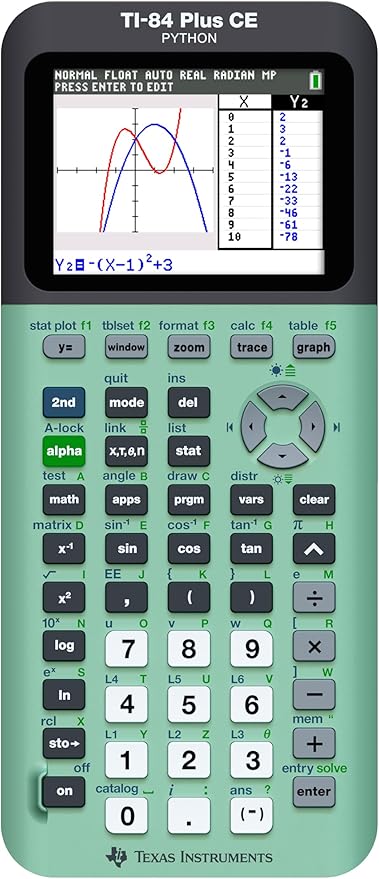 Texas Instruments TI-84 Plus CE Color Graphing Calculator, Mint Small