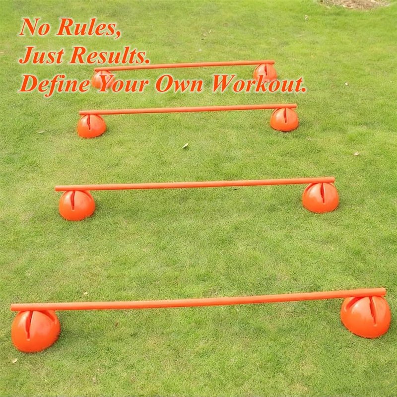 Kvittra 6PCS 6FT Adjustable Soccer Agility Training Poles, Soccer Agility Training Equipment with 20 ft Speed Ladder, 12 Disc Cones and Weighted Jump Ropes, Speed & Agility Turf Training Poles Drills