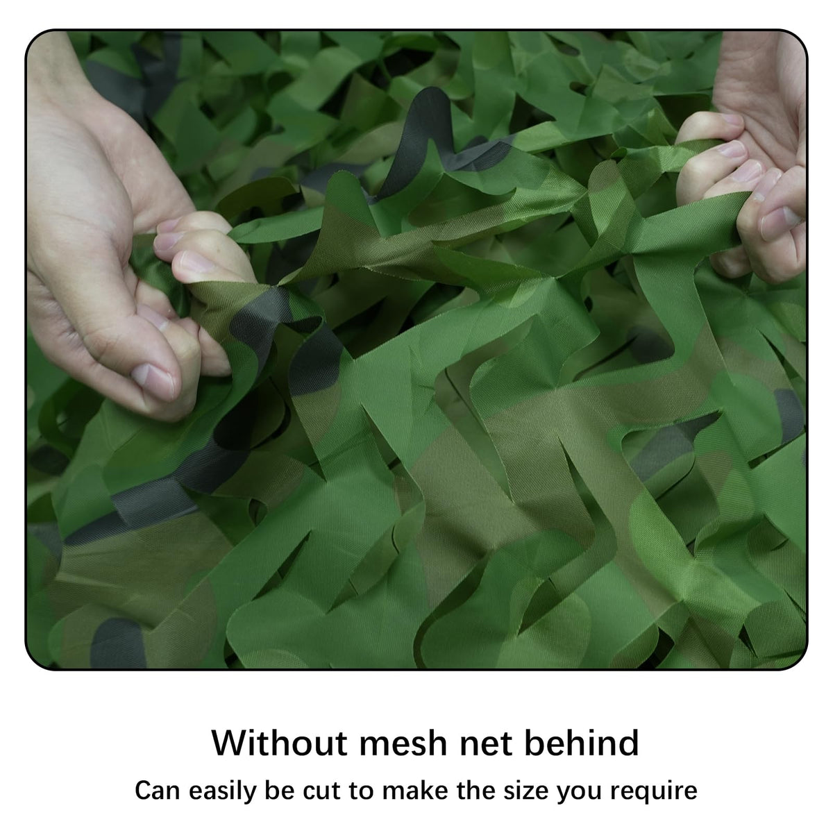 HYOUT Camo Netting Bulk Roll Camouflage Net Ghillie Hunting Blind Camping Sunshade, Military Army Party Decoration, Woodland Camo 5x9.8ft