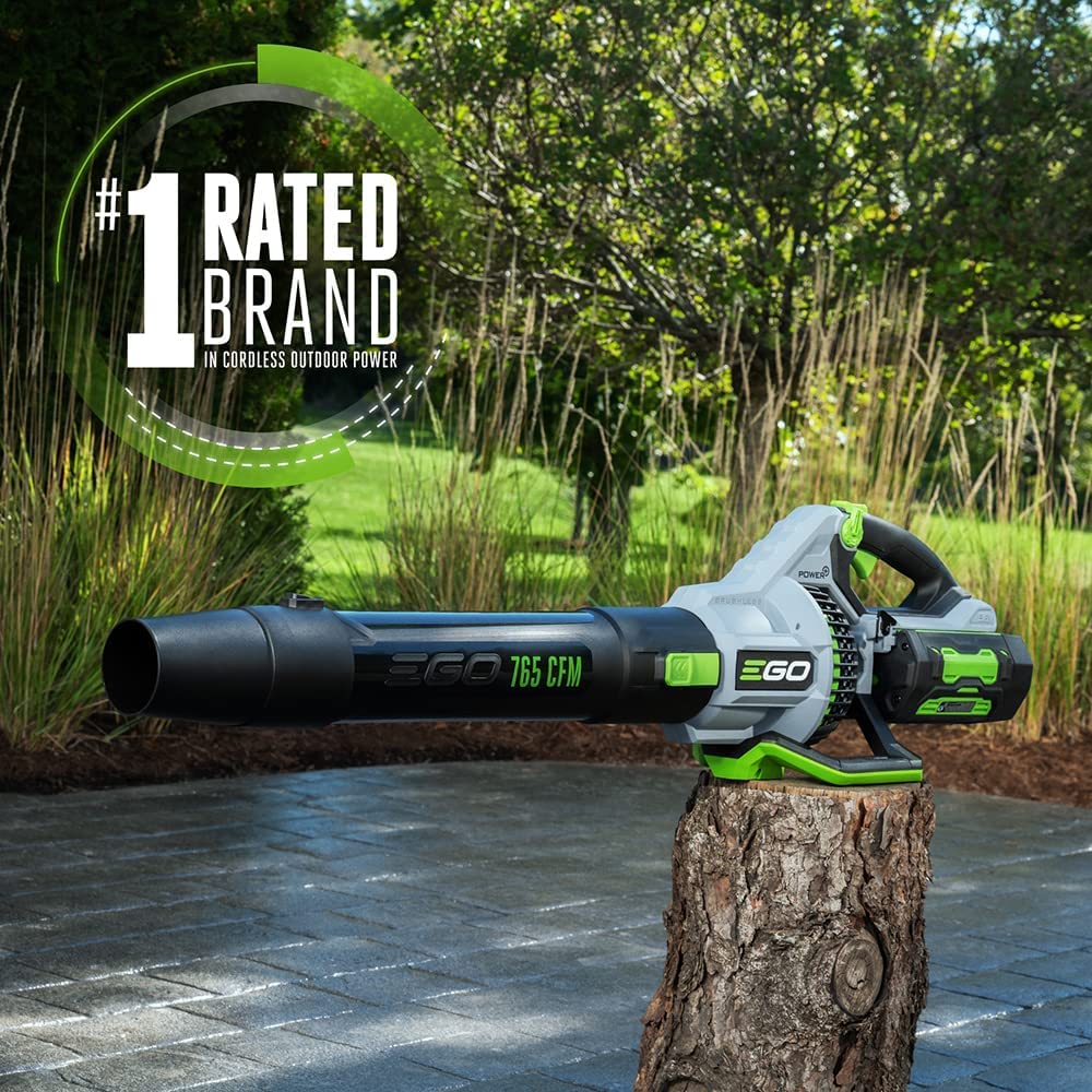 EGO POWER+ Leaf Blower, Cordless Electric 765 CFM, Includes 56V 5.0Ah Battery and Charger - LB7654