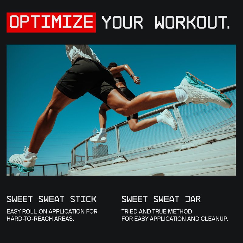 Sports Research® Sweet Sweat 'Workout Enhancer' Gel (Original Scent) - Maximize Your Exercise & Sweat Faster - 13.5oz Jar