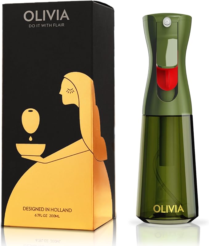 FLAIROSOL OLIVIA Oil Sprayer for Cooking, 200ml Glass Olive Oil Sprayer