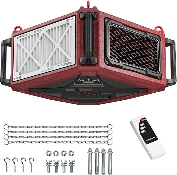 Abestorm 1080 CFM Intake Air Filtration System, 270 Degree Workshop Dust