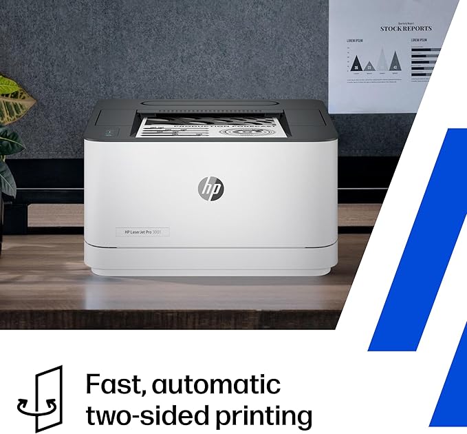 HP Laserjet Pro 3001dw Wireless Black & White Printer, Best-for-Office (3G65OF)