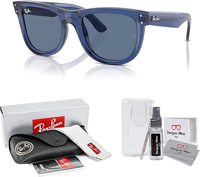 Ray-Ban Wayfarer Reverse RBR0502S Square Sunglasses for Men for Women +BUNDLE with ACCESSORY EYEWEAR KIT