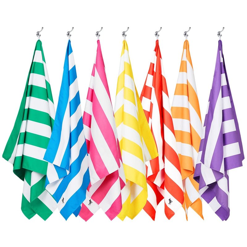 Dock & Bay Beach Towel - Quick Dry, Sand Free - Compact, Lightweight - 100% Recycled - Includes Bag - Cabana - Phi Phi Pink - Extra Large (200x90cm, 78x35)