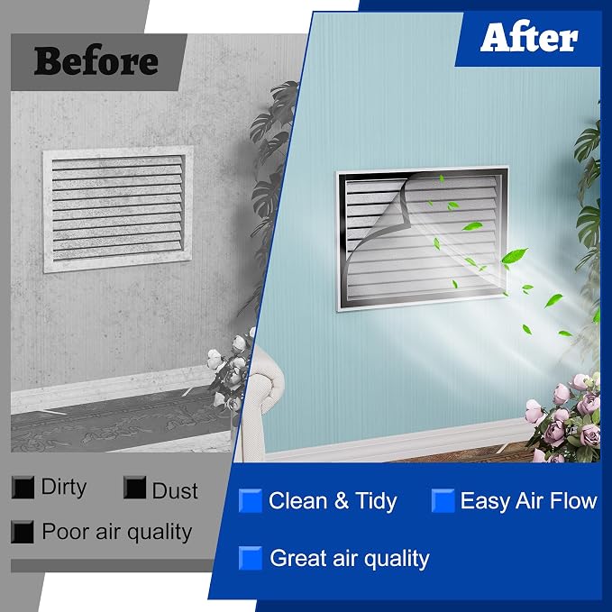 Air Vent Filter Kit, Easy Air Flow, Air Vent Filters