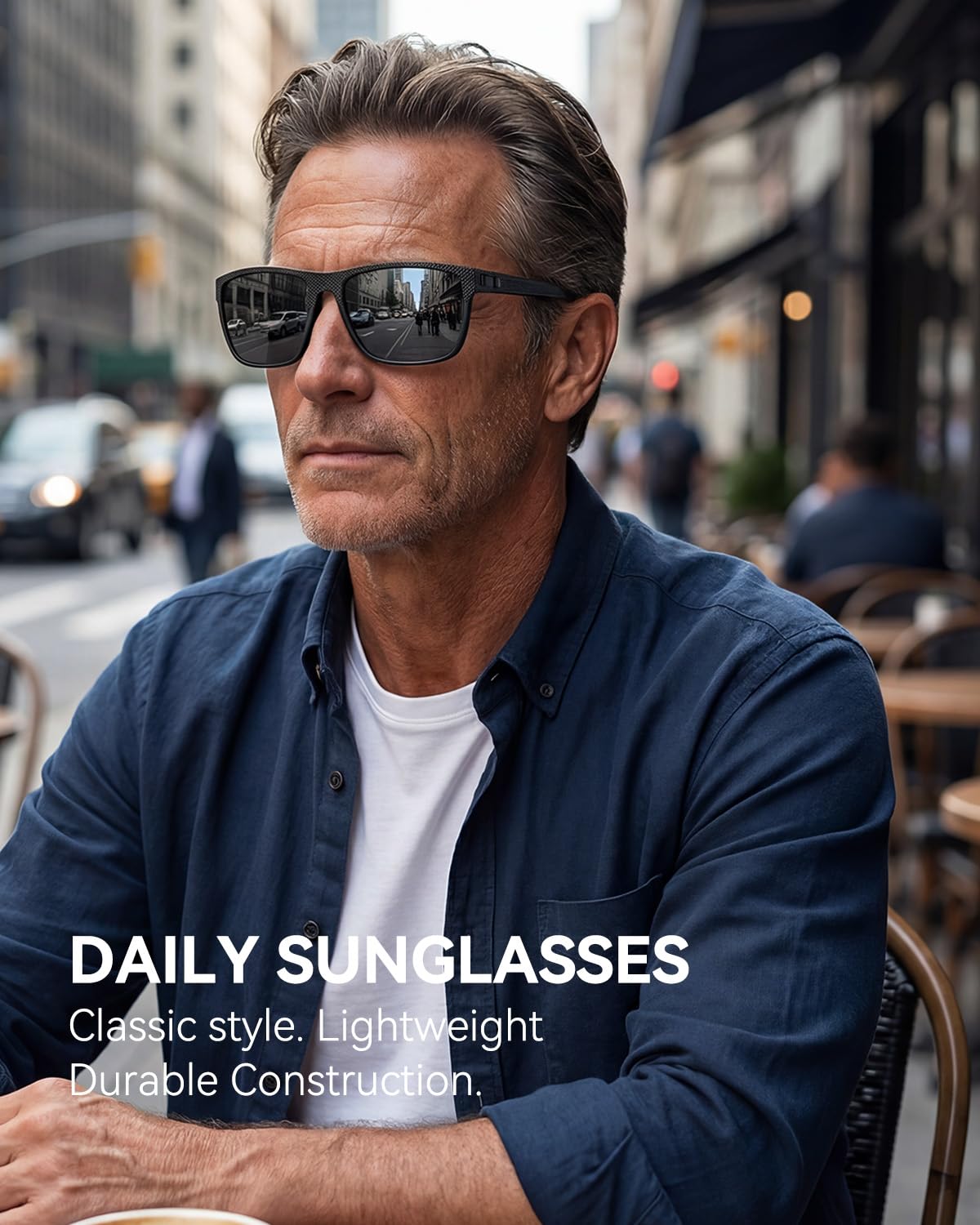 QALLY Night Vision Glasses Men, Night Driving Glasses for Men Lightweight Anti Glare 4 Packs