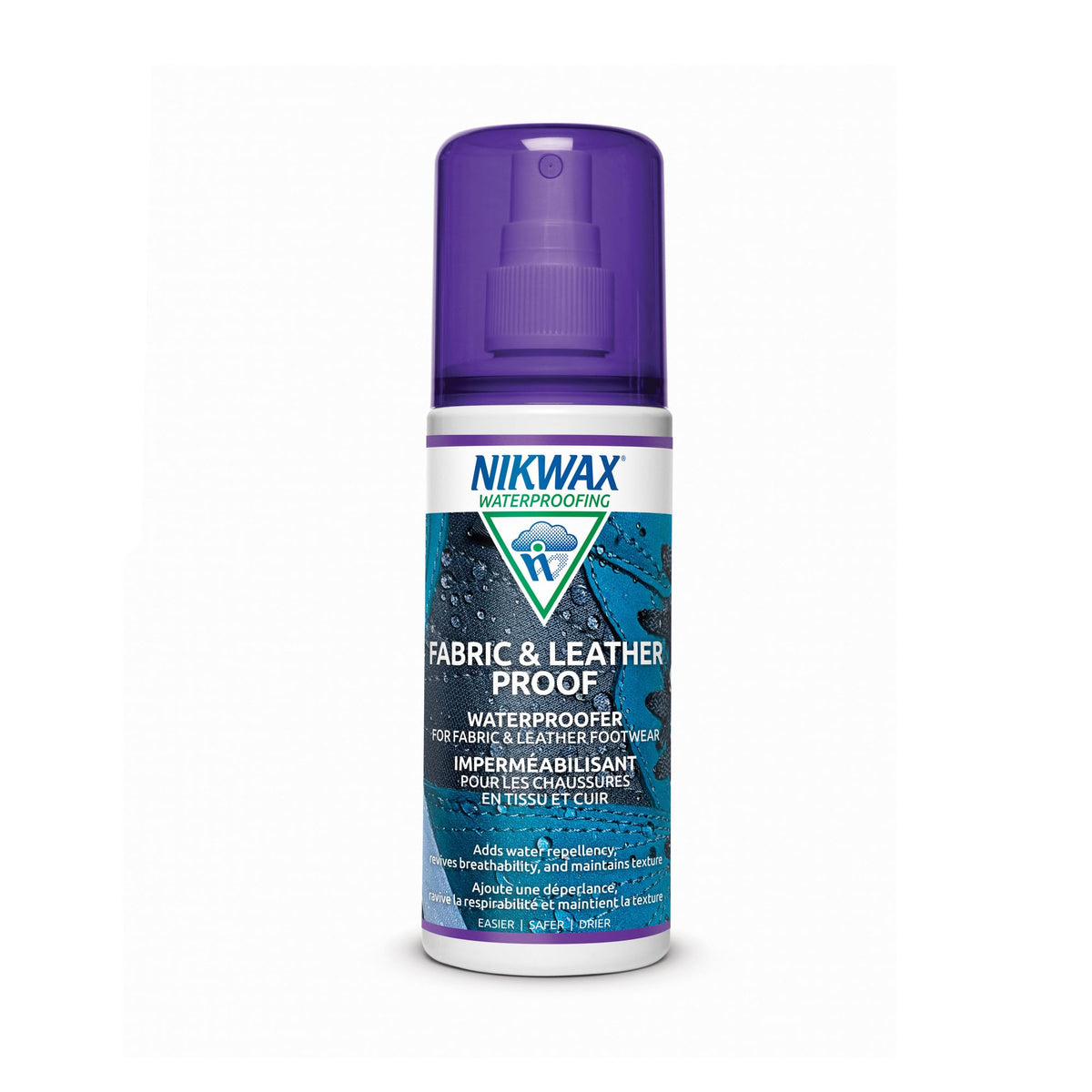 Nikwax Fabric & Leather Proof, Spray-On Waterproofing for Footwear, Restores DWR Water Repellency, Boot & Shoe Care, Rain Protection, Safe for Gore-Tex