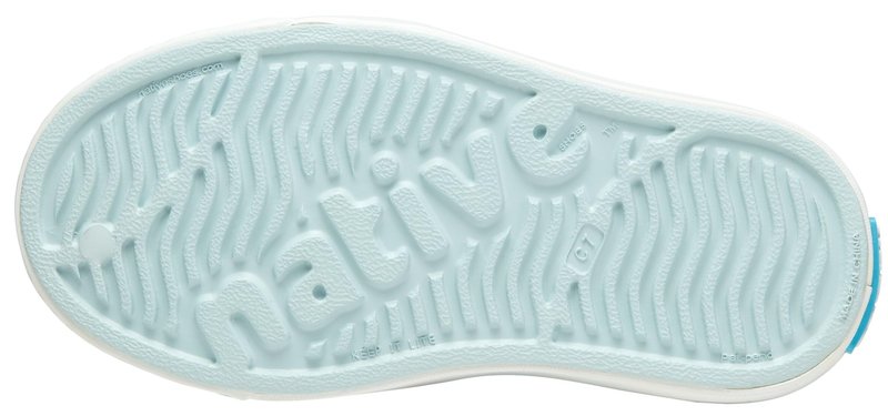 Native Shoes Unisex-Kids Jefferson Sneakers, Skip Blue/Shell White, 7 Toddler