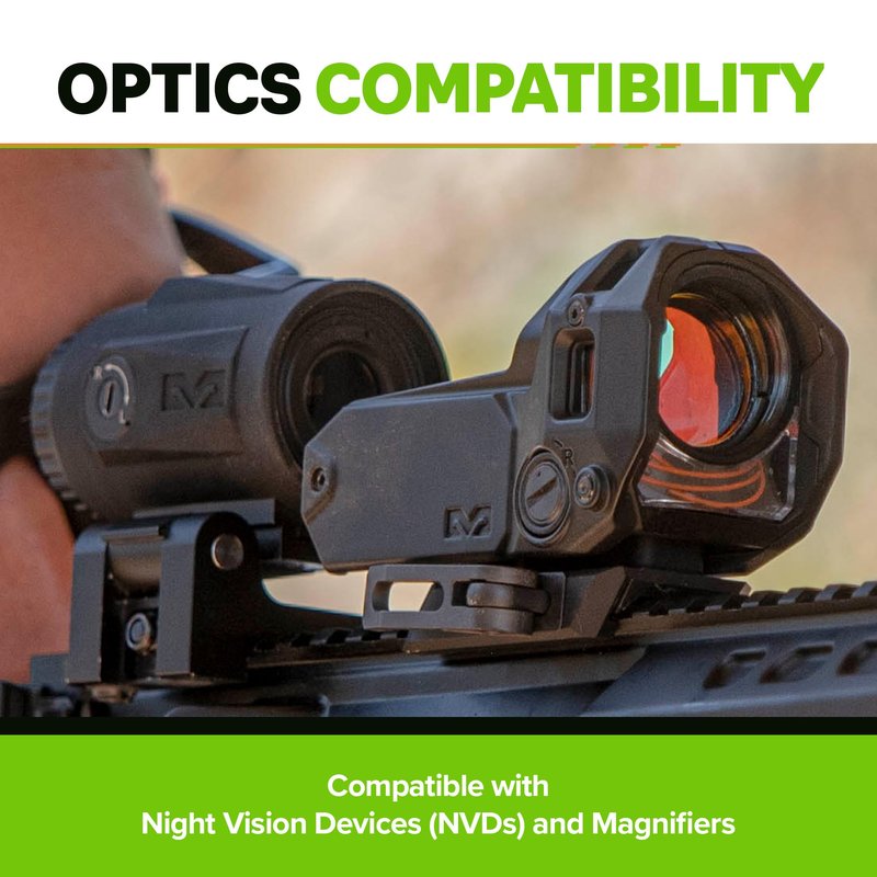 Meprolight Mepro M22 Self-Illuminated Reflex Sight, 3.5/40 MOA Bullseye, Amber Reticle, Fiber-Optic & Tritium, Night Vision Compatible, Rugged Design (56223200)