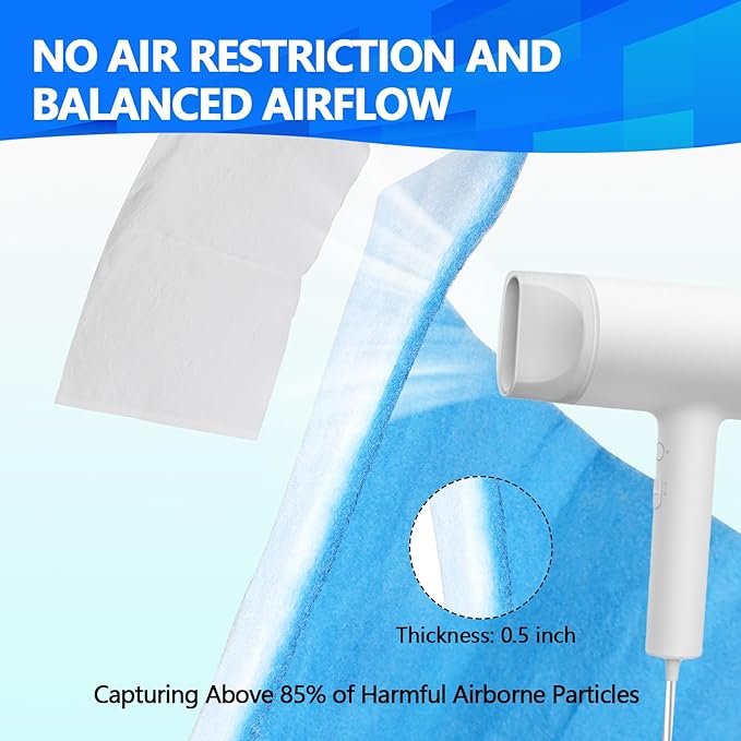 20" x120" Air Vent Filters, Cut to Fit Air Filter, MERV 8 Triple Vent Filter